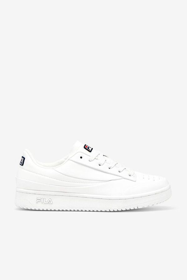 Fila Original White Lx Men's Tennis Shoes - White/Navy/Red,NZ 716-85624